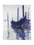 Gondoles Posters par Claude Monet