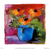 Bright Florals Poster by Nel Whatmore