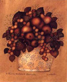 Floral Fruit Basket Prints by Judith Gibson