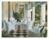 White Summer Terrace Prints by Piet Bekaert