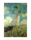 Woman with Parasol Posters by Claude Monet Woman with Parasol Posters by Claude Monet