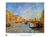 Le grand canal de Venise Affiche par Pierre-Auguste Renoir