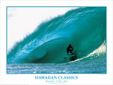 Banzai Pipeline, Hawaii Posters by Woody Woodworth
