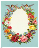 Blumenkranz mit Engeln Posters Blumenkranz mit Engeln Posters