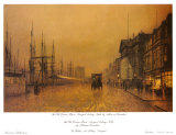 Old Custom House I Posters par John Atkinson Grimshaw