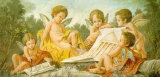 Angels Drawing Plakater av Francesco Bartolozzi