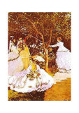 Femmes Dans un Jardin Posters by Claude Monet
