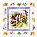 Cottage and Gate Poster by Andrea Brooks