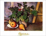 Plate with Fruit and Earthenware Posters by Paul Cézanne