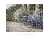 Blue Chairs Posters by Michael Felmingham Blue Chairs Posters by Michael Felmingham