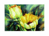 Yellow Tulips Print by Hanneke Floor