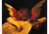 Musician Angel Prints by Rosso Fiorentino (Battista di Jacopo) 