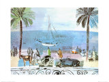 Promenade a Nice Art by Raoul Dufy