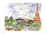 La Tour Eiffel Póster por Raoul Dufy La Tour Eiffel Póster por Raoul Dufy