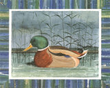 Blue Duck II Poster by Franz Heigl Blue Duck II Poster by Franz Heigl