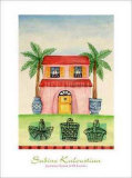 Maison provençale avec paniers Affiche par Sabine Kaloustian