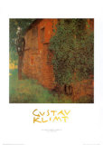 Farmhouse at Kammer Posters af Gustav Klimt