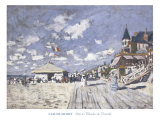 Sur les Planches de Trouville Posters by Claude Monet