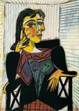 Portrait of Dora Maar, c.1937 Poster tekijänä Pablo Picasso Portrait of Dora Maar, c.1937 Poster tekijänä Pablo Picasso