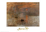 Impresión: sol naciente Póster por Claude Monet