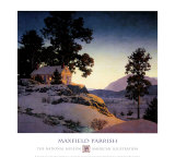 Winter Evening Posters par Maxfield Parrish