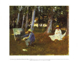 Monet pintando Pósters por John Singer Sargent Monet pintando Pósters por John Singer Sargent