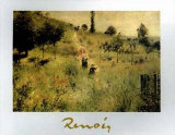 Path Bordered by Tall Grass Posters by Pierre-Auguste Renoir