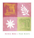 Pink Groovy Posters by Sophie Adde