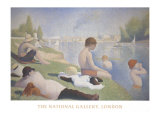 Baignade à Asnières Posters par Georges Seurat