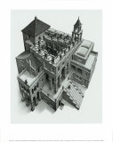 Ascendiendo y descendiendo Lámina por M. C. Escher