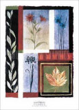Sapphire Floral Posters by Muriel Verger