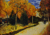 Jardín otoñal Pósters por Vincent van Gogh