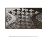 Jour et nuit Affiches par M. C. Escher