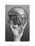 Hands with Sphere Poster af M. C. Escher Hands with Sphere Poster af M. C. Escher