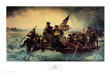 Emanuel Gottlieb Leutze - Washington přeplouvá řeku Delaware, c.1851 Reprodukce