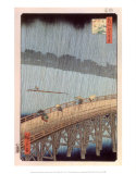 Ondée soudaine Affiches par Ando Hiroshige