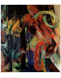 Forest with Squirrel Art by Franz Marc
