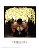 El Vendedor De Alcatraces  Plakat av Diego Rivera