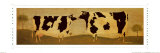 Kissing Cows Posters par Warren Kimble