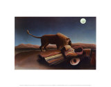 Schlafender Zigeuner Poster von Henri Rousseau