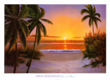 Sunset Sail Láminas por Diane Romanello