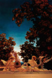 Lautenspieler Kunstdrucke von Maxfield Parrish