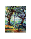 Big Trees Poster by Paul Cézanne