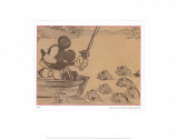 Partie de pêche, 1931 (Mickey Mouse) - ©Disney Affiches