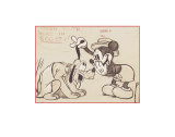 Un perro de sociedad, 1939 (Mickey y Pluto): ©Disney Pósters Un perro de sociedad, 1939 (Mickey y Pluto): ©Disney Pósters
