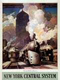New York Central Pósters por Leslie Ragan