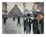 Paris, a Rainy Day, 1877 Poster by Gustave Caillebotte