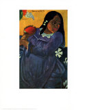 Vahine no te vi (Mujer con un mango) Láminas por Paul Gauguin