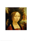 Portrait of Ginevra de'Benci. c.1478-1480 Prints by Leonardo da Vinci 