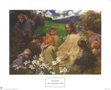 Christ and the Little Children Prints by Endre Komaromi-Kacz